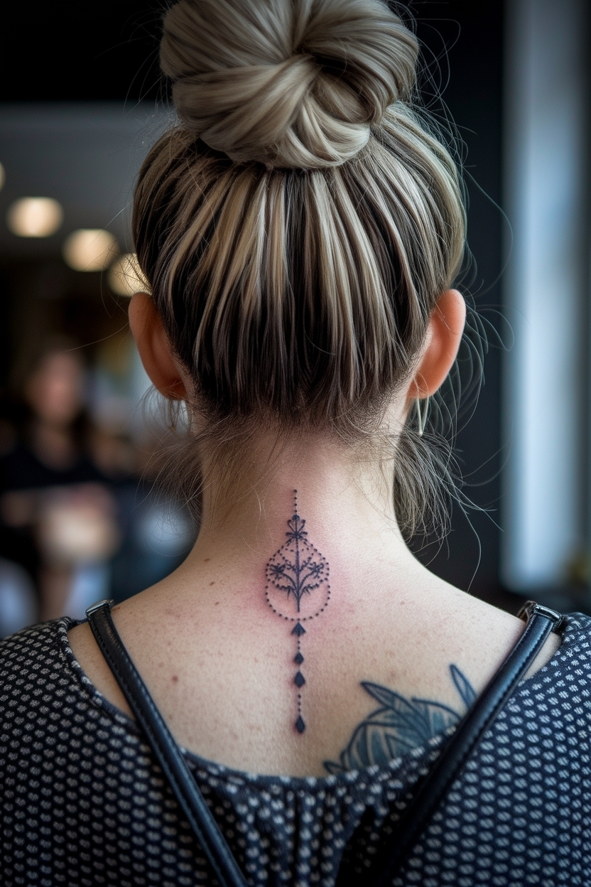 Back of Neck Tattoos for Women: A Trend Overview outfit idea