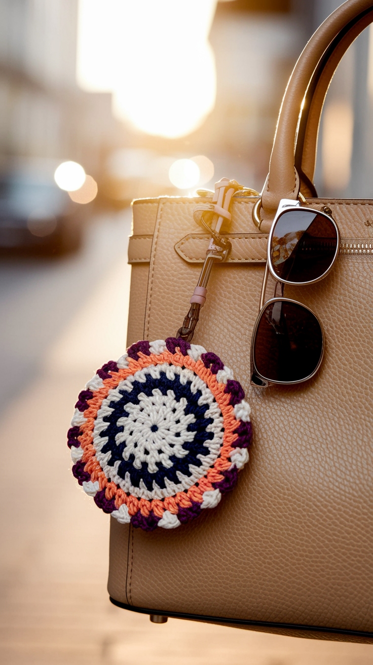 Stylish Bag Charm Crochet Ideas for Unique Flair outfit idea