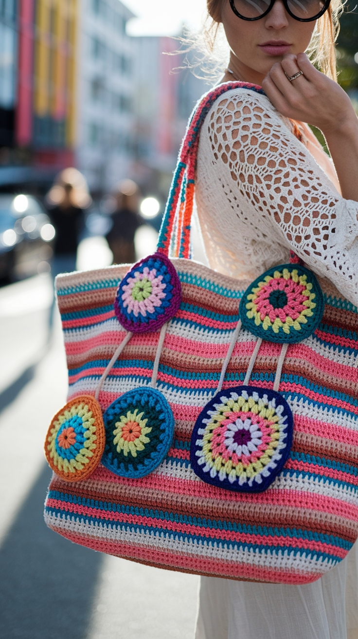 Bag Charms Crochet: Handmade Trends for Unique Bags outfit idea