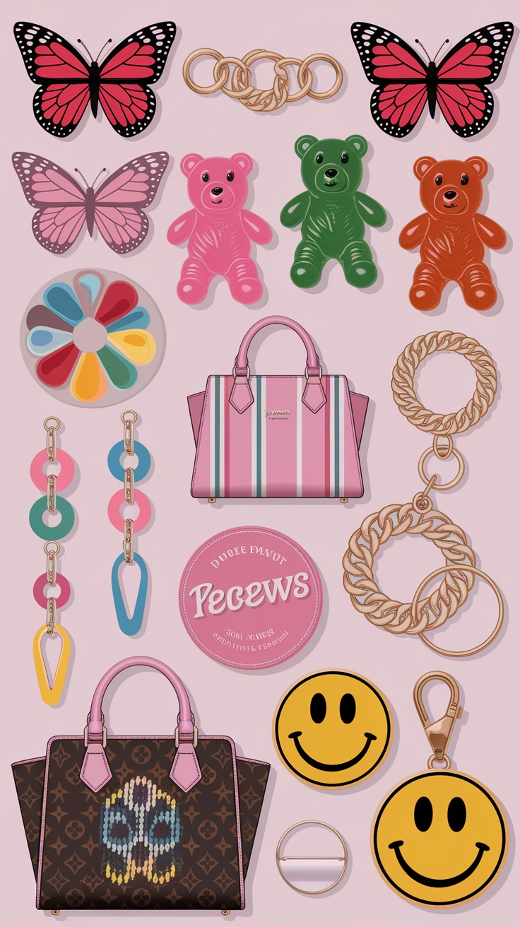 Bag Charms Ideas for a Fun Fashion Statement outfit idea