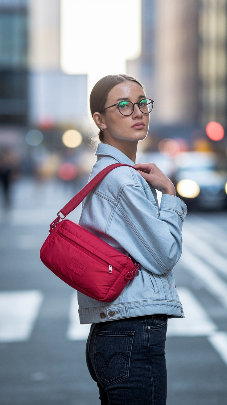 Exploring the Baggu Mini Nylon Shoulder Bag Trend outfit idea