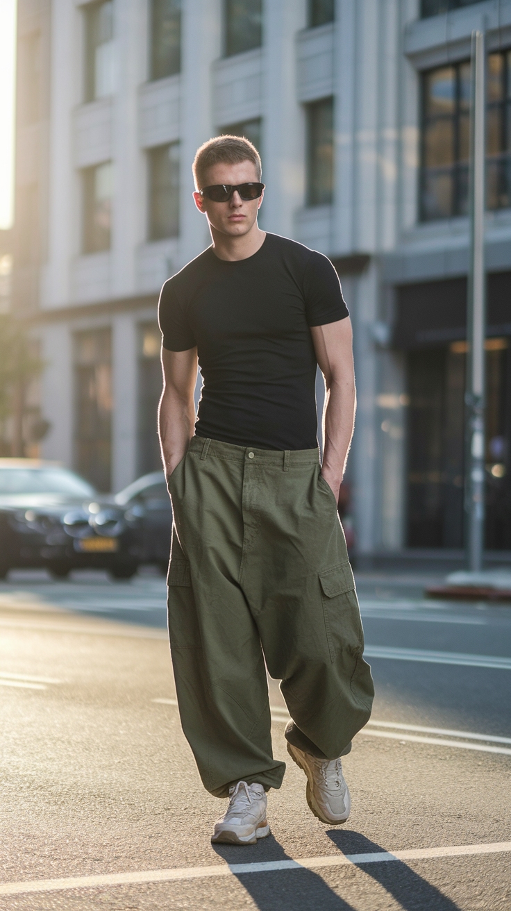 Stylish Baggy Cargo Pants Men Can