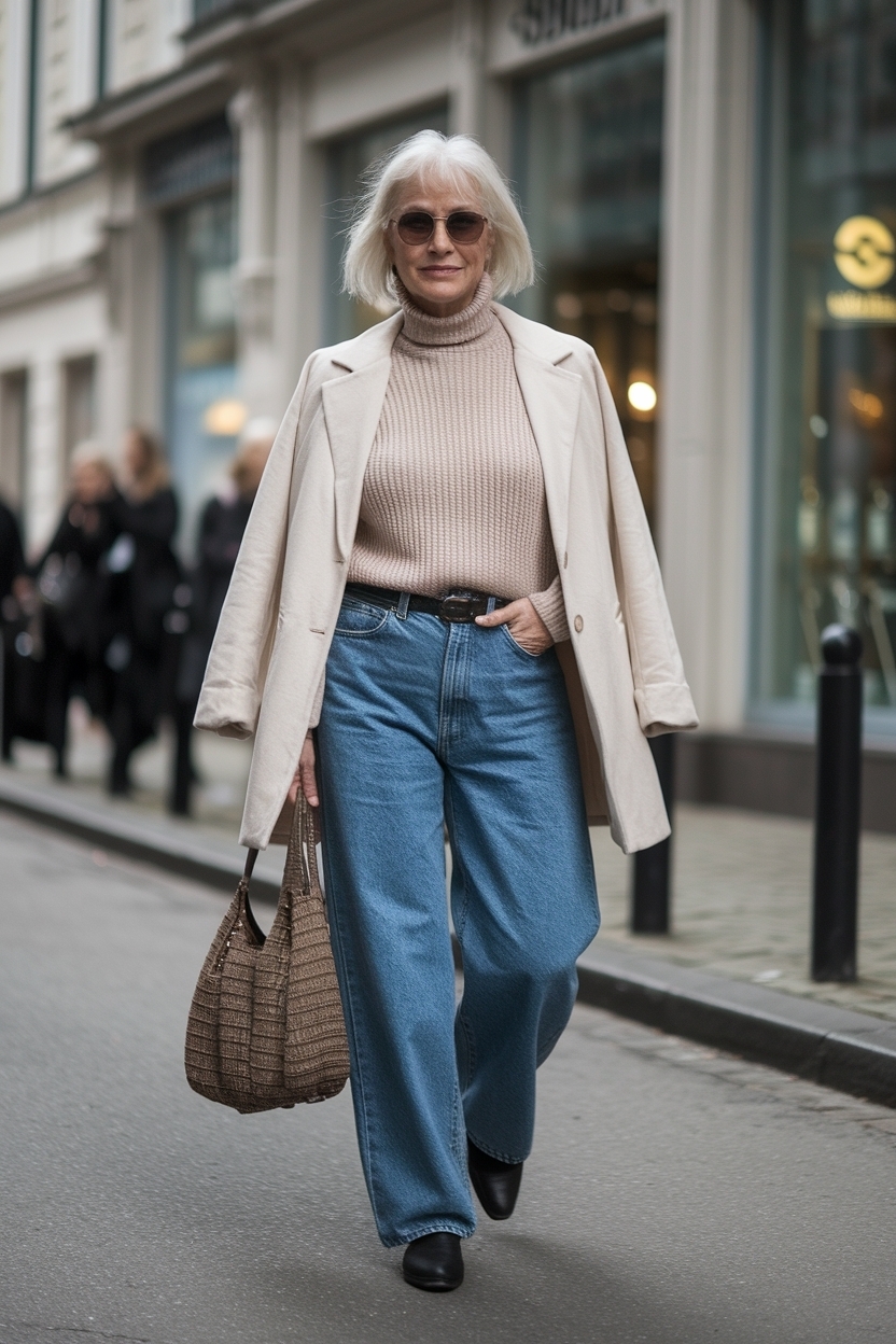 Baggy Jeans Outfit Women Over 50: Embrace Comfort outfit idea