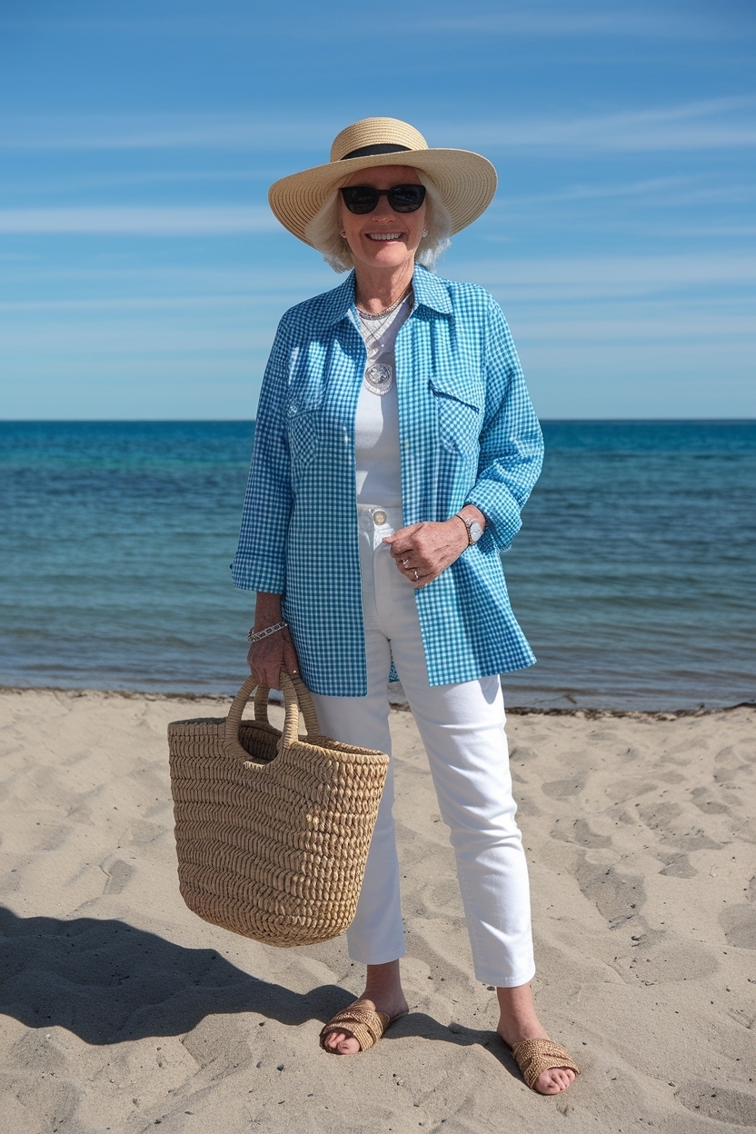 Beach Outfit for Women Over 70: Timeless Fashion Ideas outfit idea