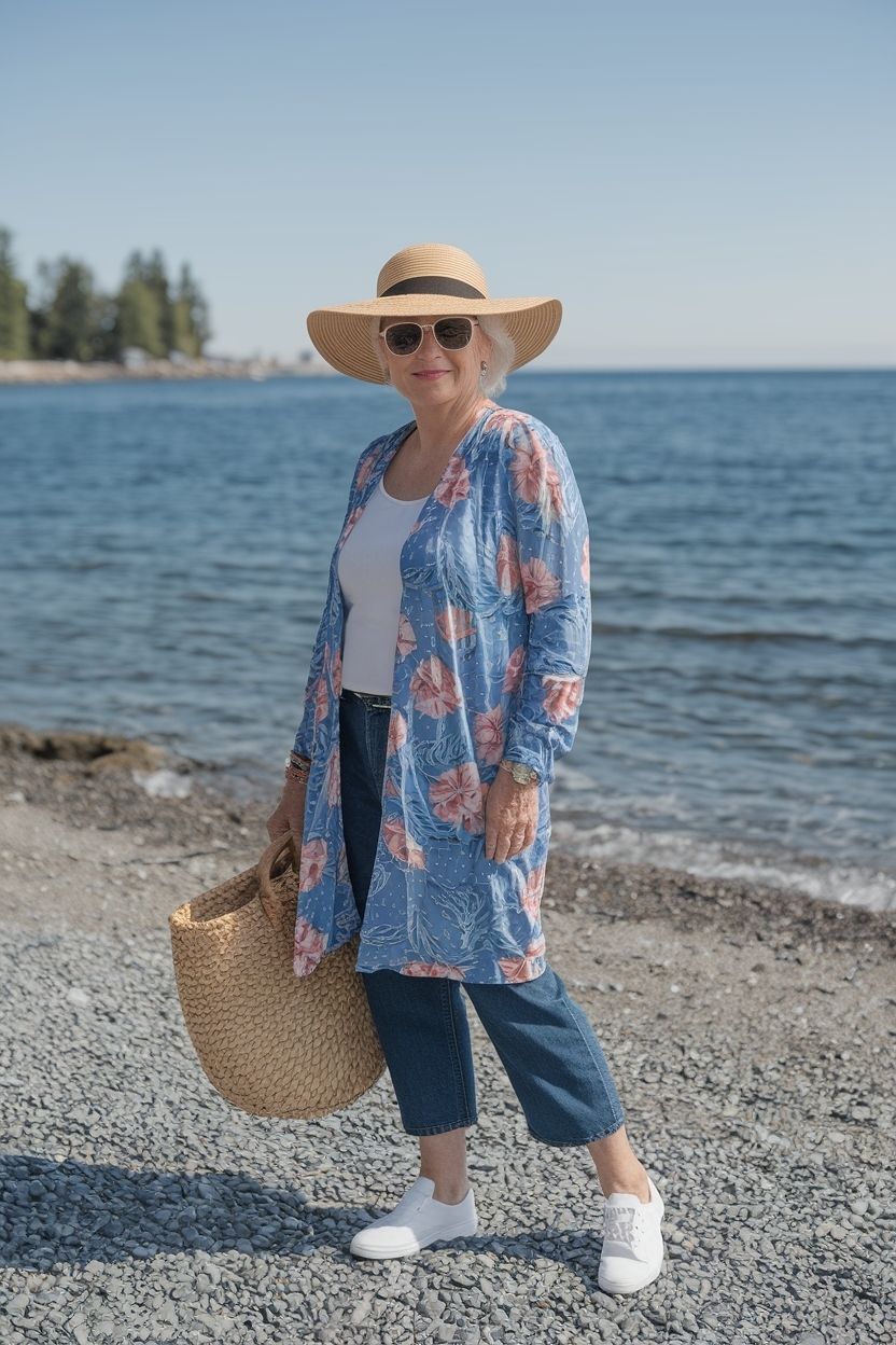 Elegant Beach Outfit Women Over 60 for Every Occasion outfit idea