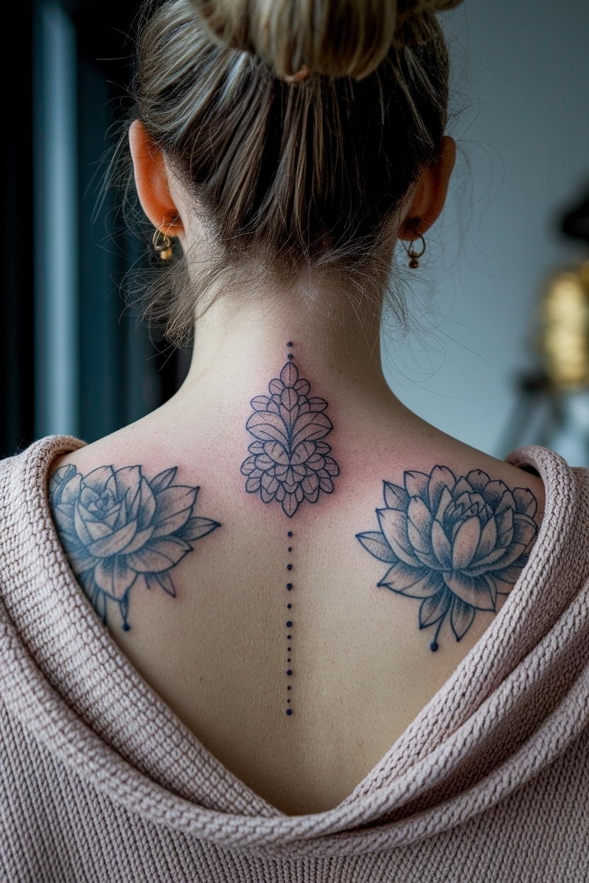 Behind the Neck Tattoos for Women: Meaningful Choices outfit idea