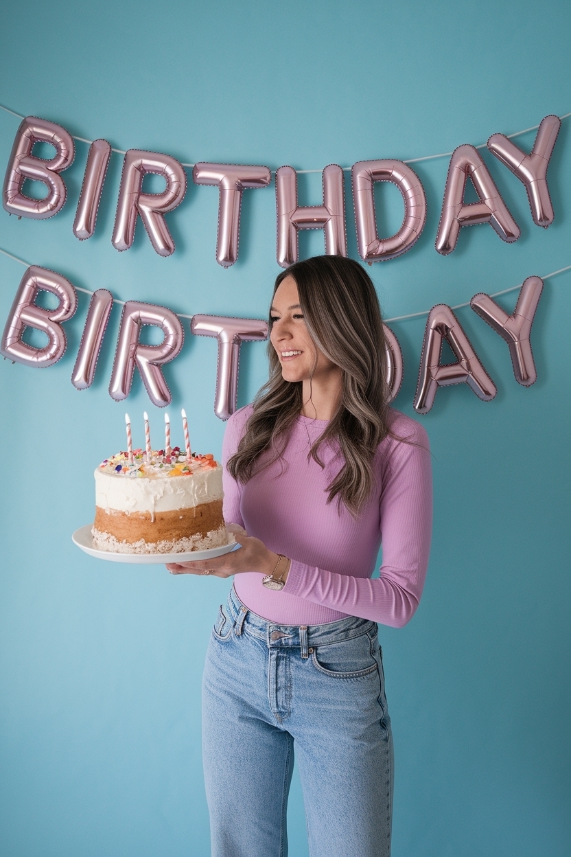 Birthday outfit jeans and top for a casual look outfit idea