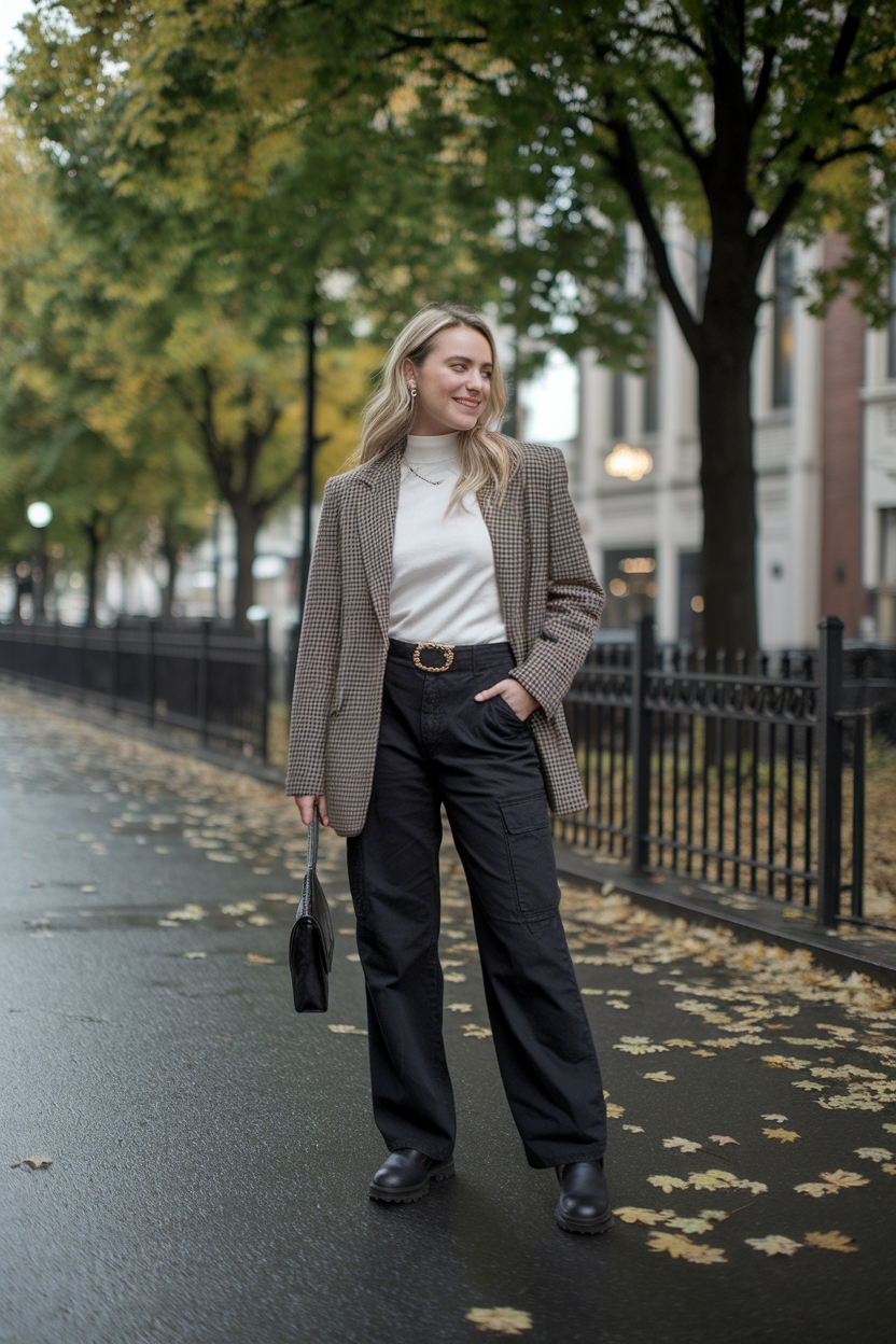 Black Cargo Pants Outfit Fall: Trendy Combinations to Try outfit idea