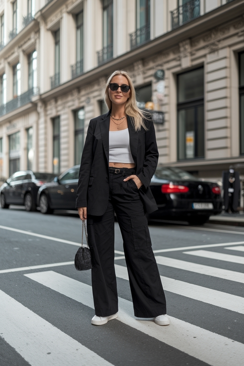 Black Cargo Pants Outfit Women: Versatile Styling Options outfit idea