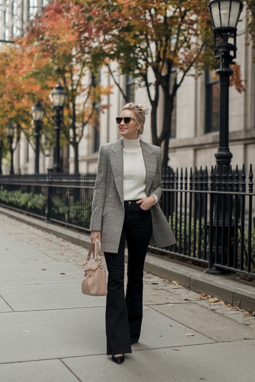 Black Flare Jeans Outfit Fall: Trendy Styles to Embrace outfit idea