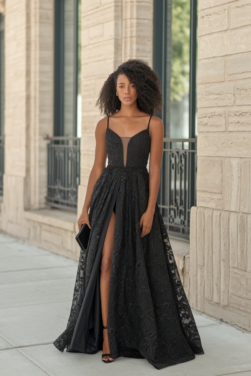 Black Prom Dresses Black Women: Timeless Elegance outfit idea