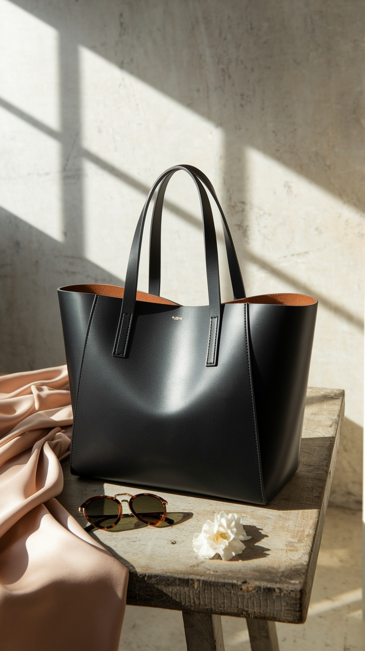 Black Tote Bag Design: Elevate Your Style Game outfit idea
