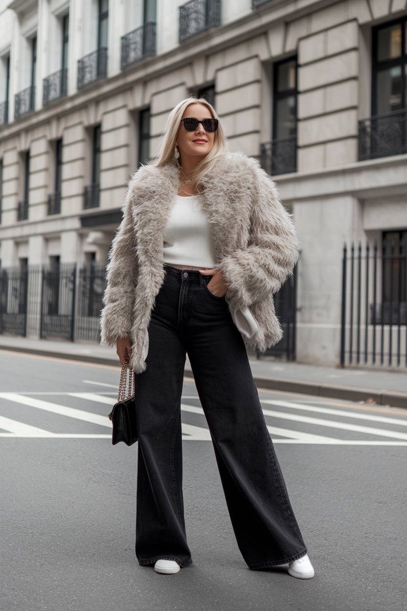 Black Wide Leg Jeans Outfit: Chic Looks for Every Occasion outfit idea