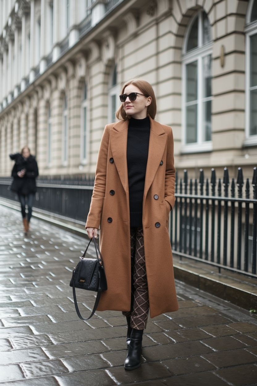 Brown Coat Outfit Winter Classy: Elevate Your Look outfit idea