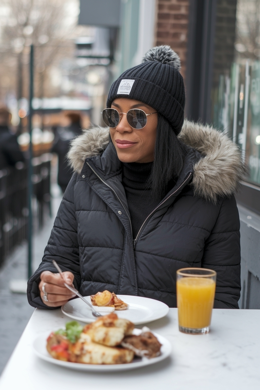 Brunch Outfit Black Woman Winter: Cozy and Stylish Ideas outfit idea