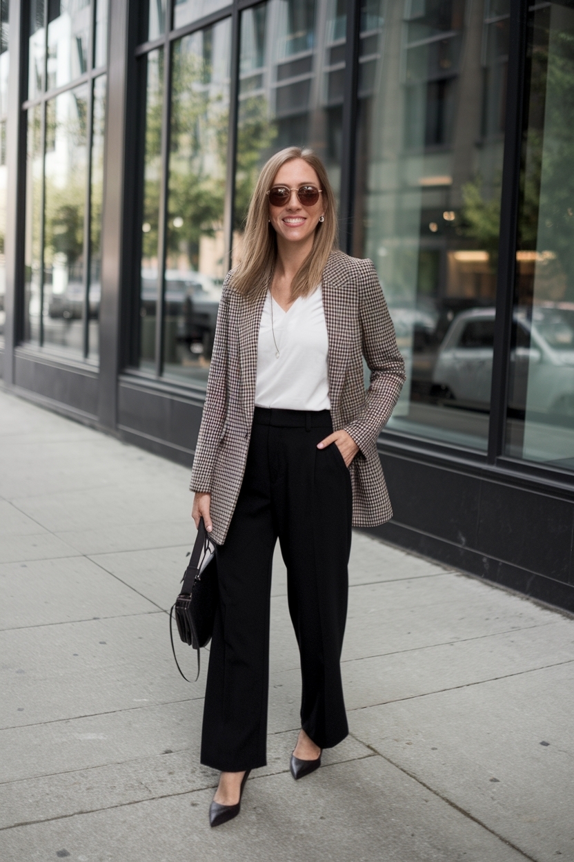 Trendy Business Casual Outfits Black Pants to Try outfit idea