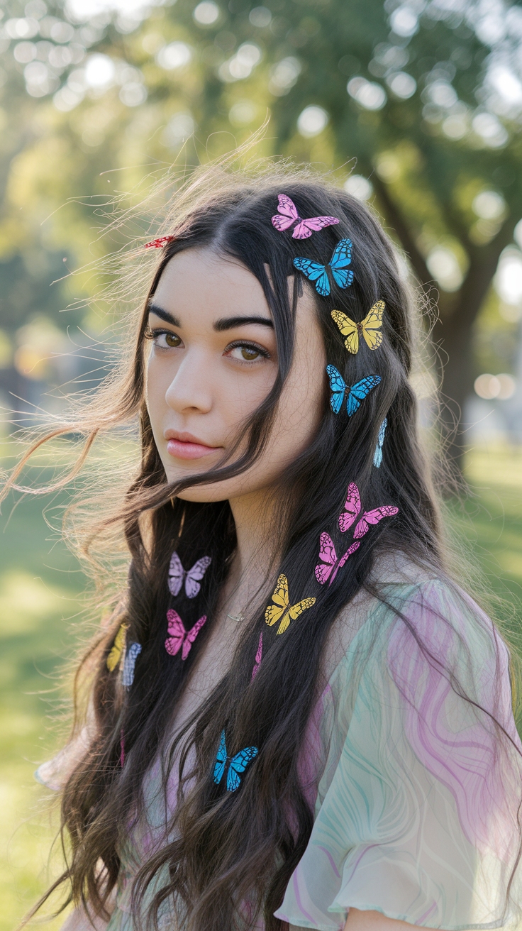 How to Style Butterfly Clips in Hair for a Cute Look outfit idea