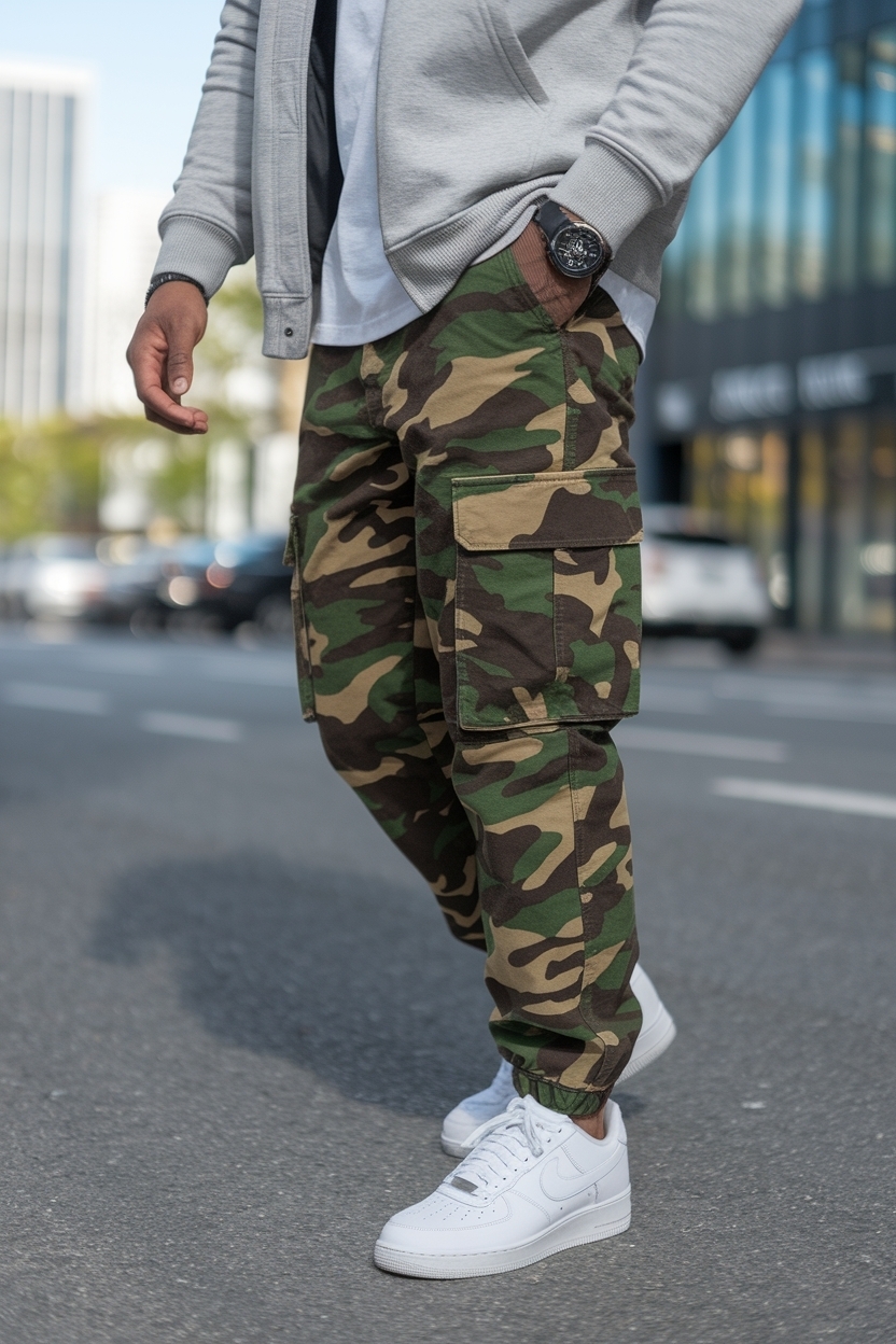 Camo Cargo Pants Outfit Men: Military-Inspired Fashion Tips outfit idea