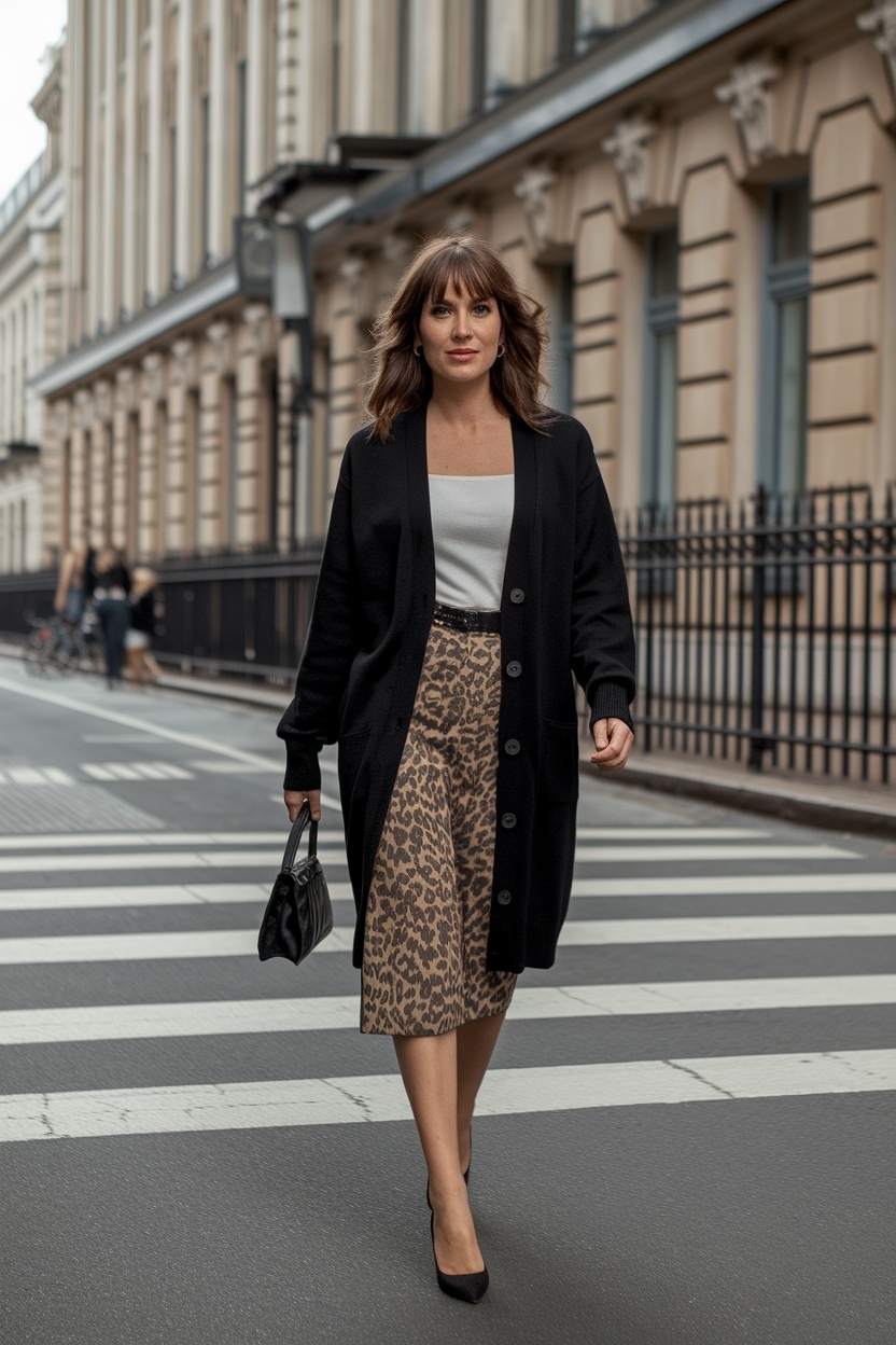 Cardigan Outfit Black Women Heels: Elevate Your Style outfit idea