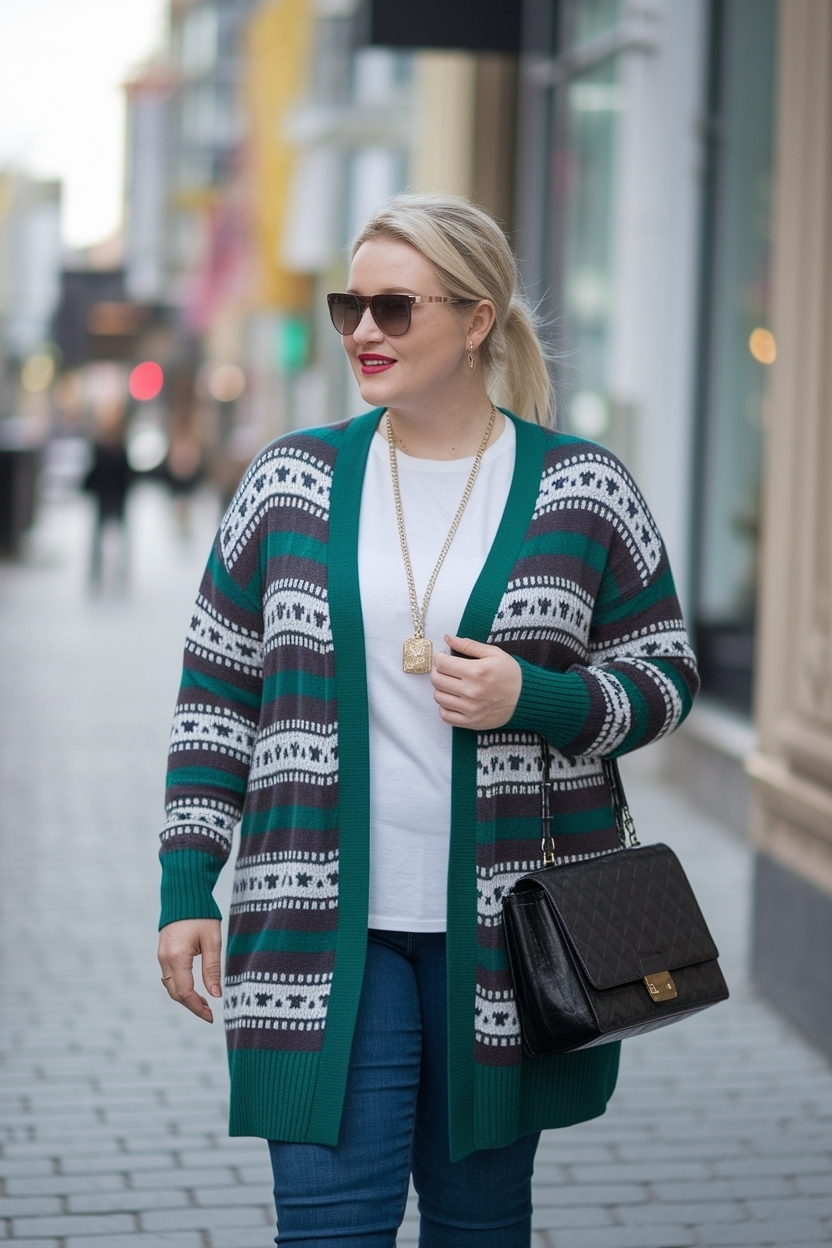 Cardigan Outfit Women Plus Size: Flattering and Cozy outfit idea