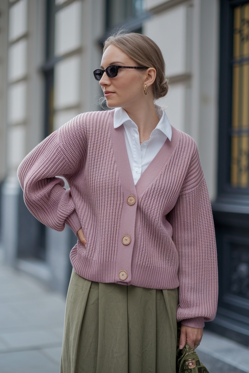 Cardigan with Tie Outfit Women Love for a Polished Look outfit idea