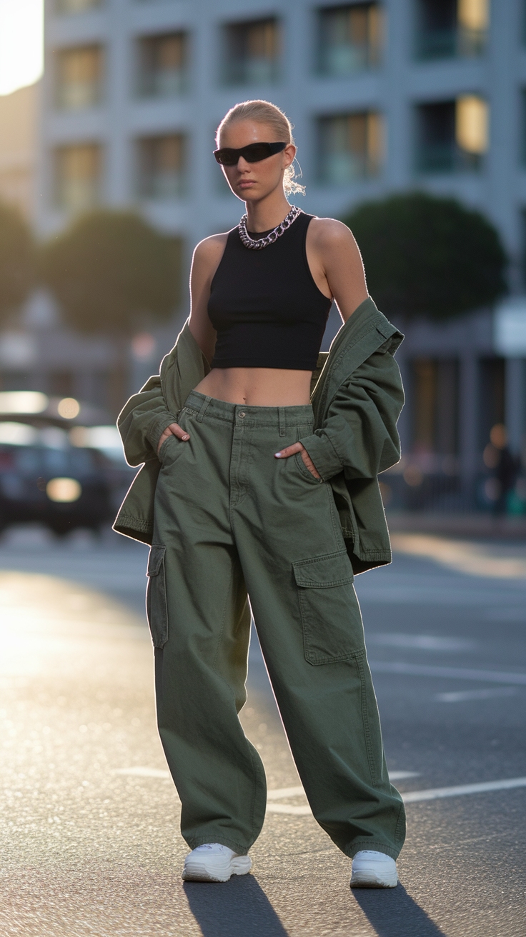 Mix and Match: Cargo Baggy Pants Outfit Inspiration outfit idea