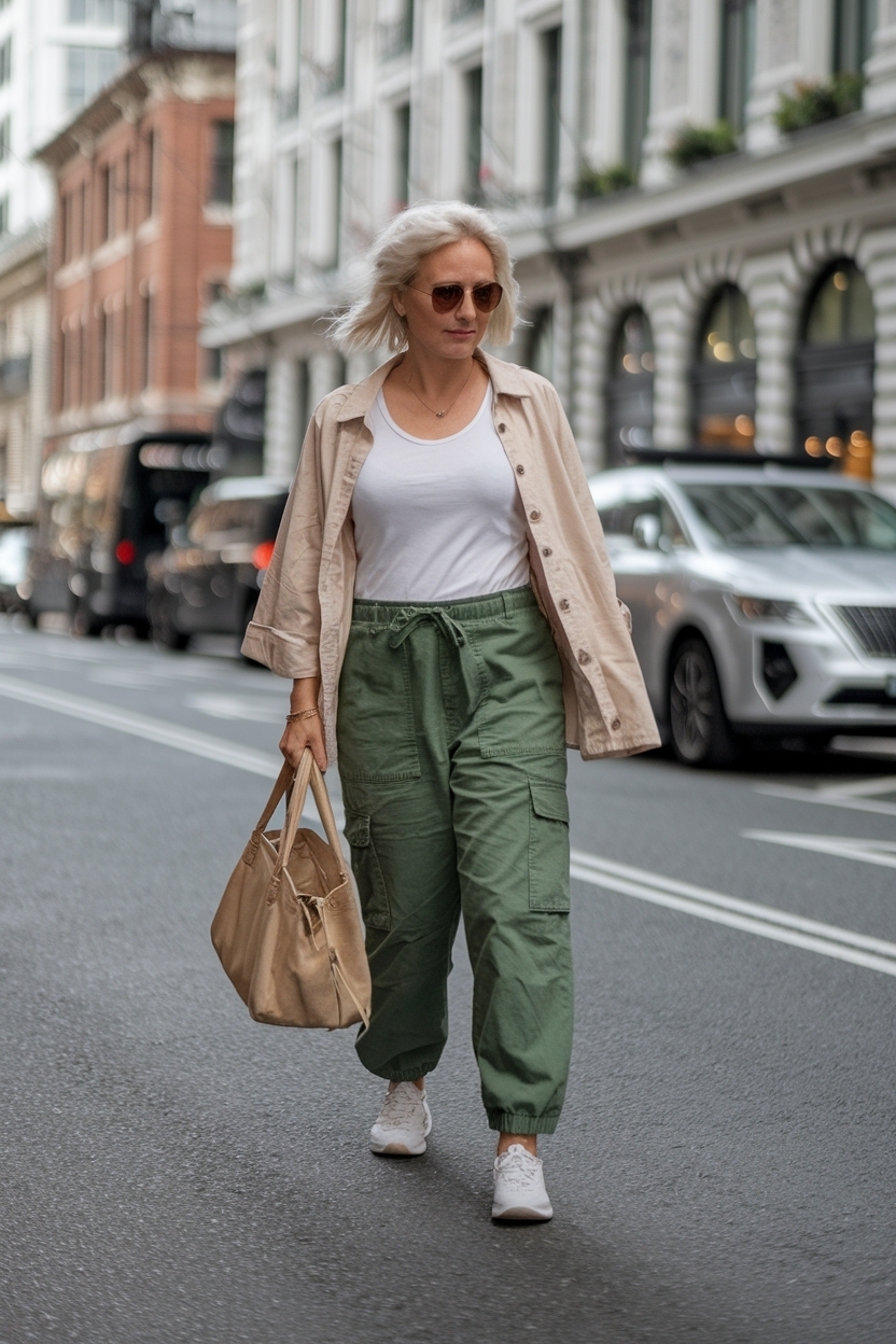 Effortless Cargo Pants Outfit for Women Over 30 outfit idea