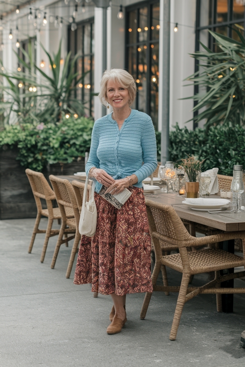 Casual Dinner Outfits for Women Over 50: Dress to Impress outfit idea