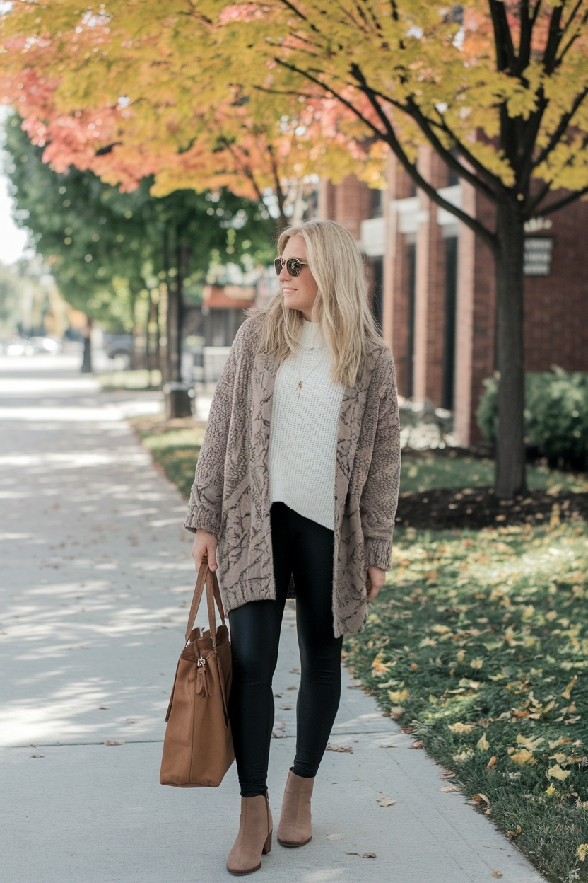 Casual Fall Outfits for Women Over 40 Le: Timeless Styles outfit idea
