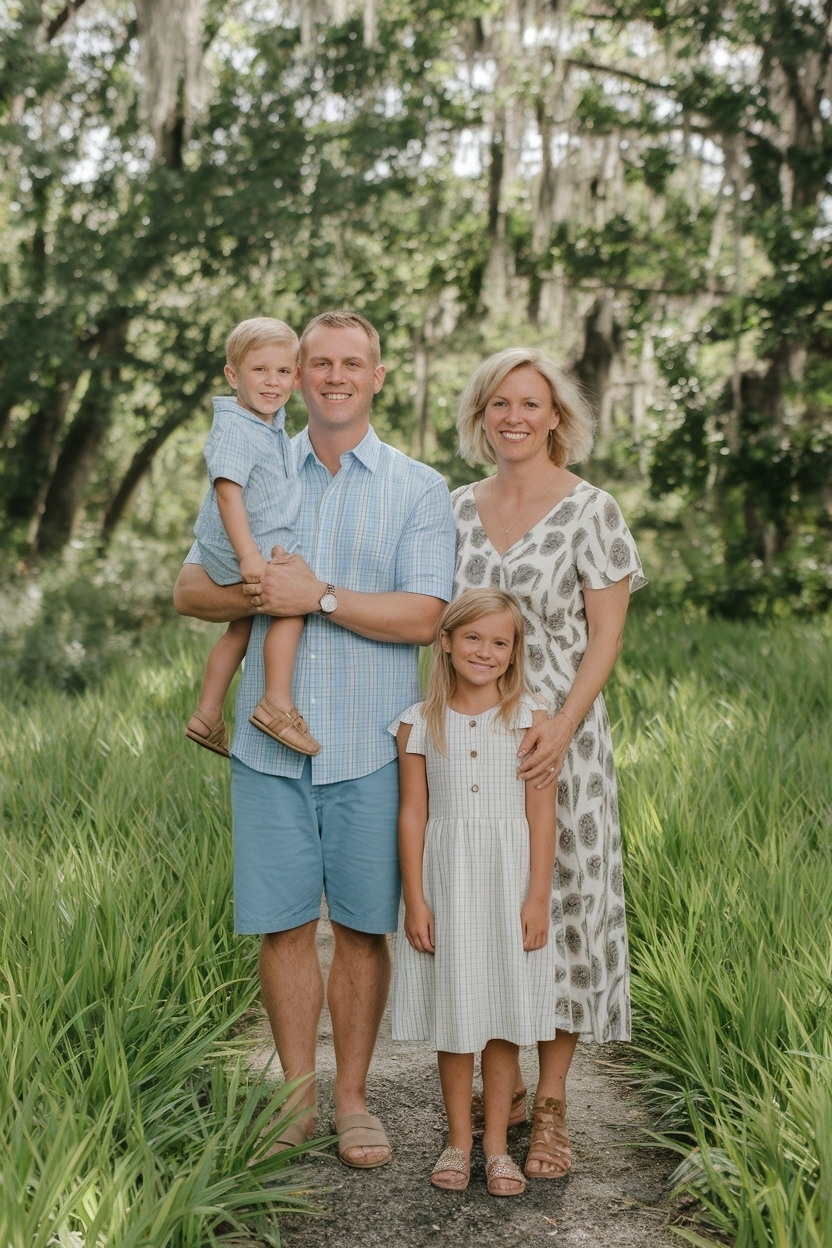 Casual Family Pictures Outfits Summer Vibes outfit idea