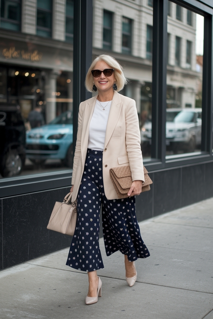 Casual Office Outfits for Women Over 50: Professional Yet Fun outfit idea