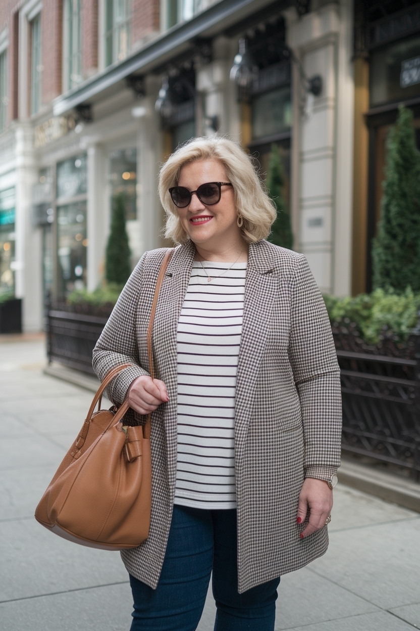 Casual Outfits for Large Women Over 50: Stylish Selections outfit idea