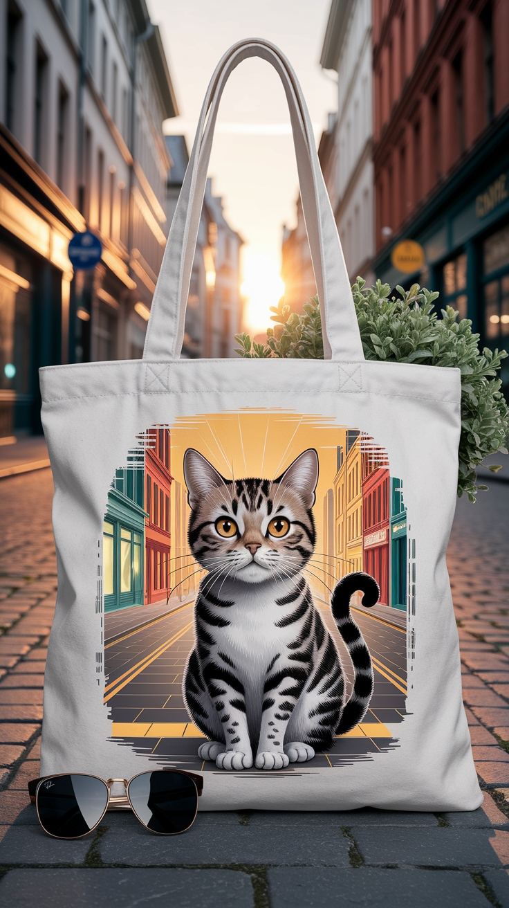 Cat Tote Bag Design: Purrfect for Cat Lovers outfit idea