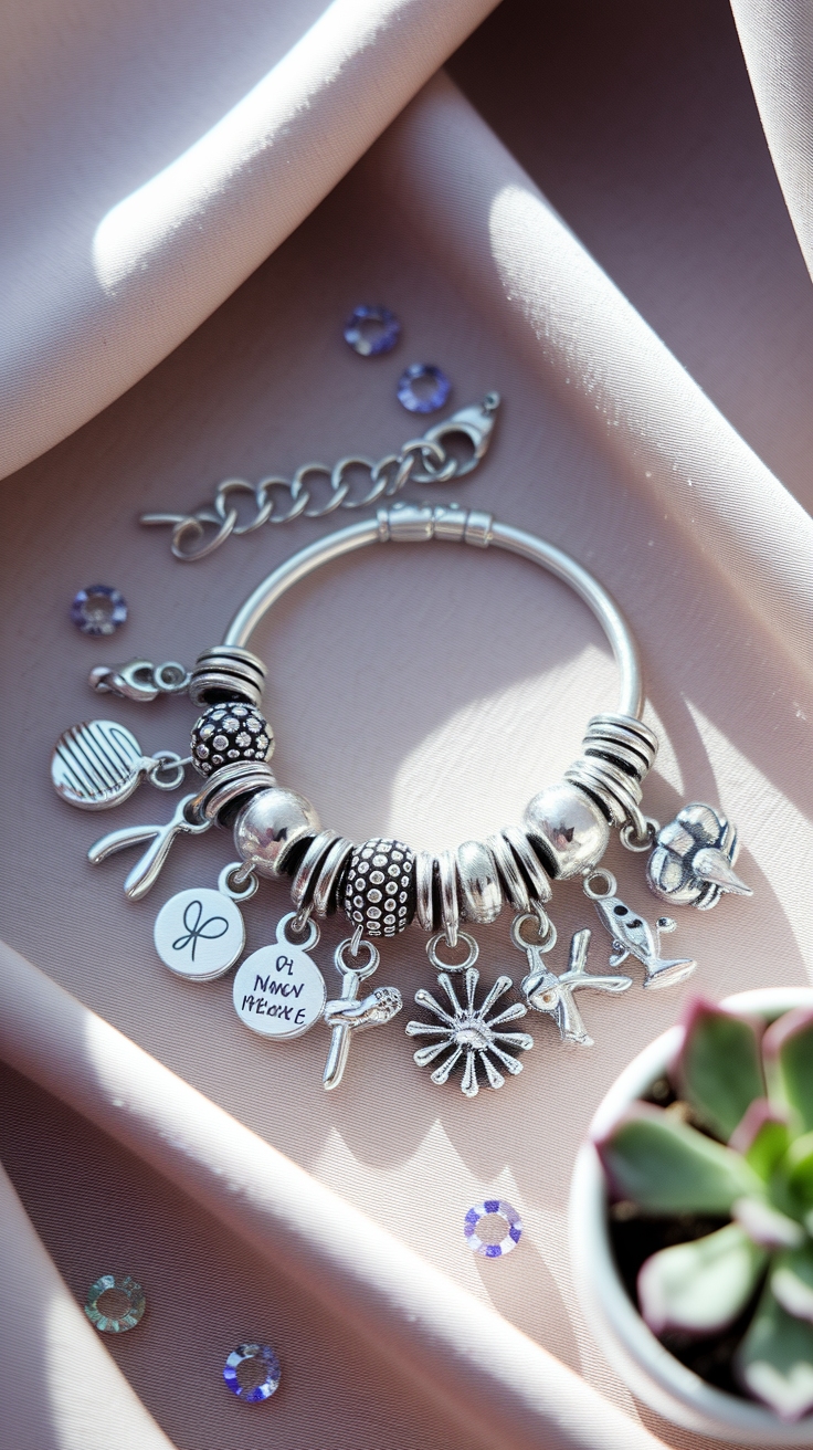 Charm Bracelet Ideas: Personalize Your Look outfit idea