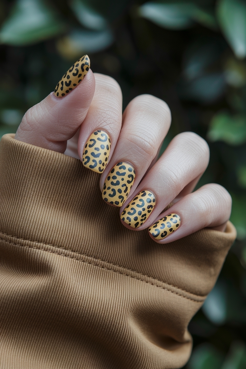 Cheetah Print Nails Fall: Embrace Autumn with Style outfit idea