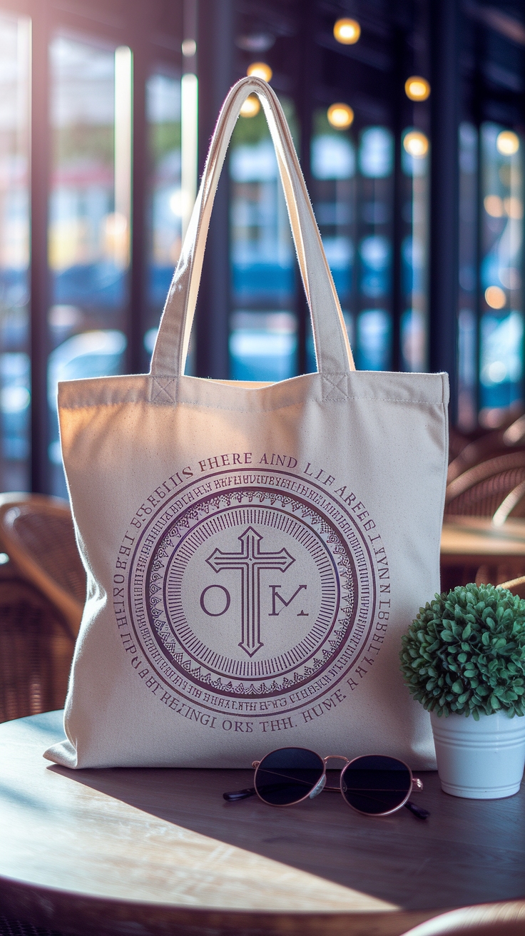 Christian Tote Bag Design for Faithful Fashionistas outfit idea