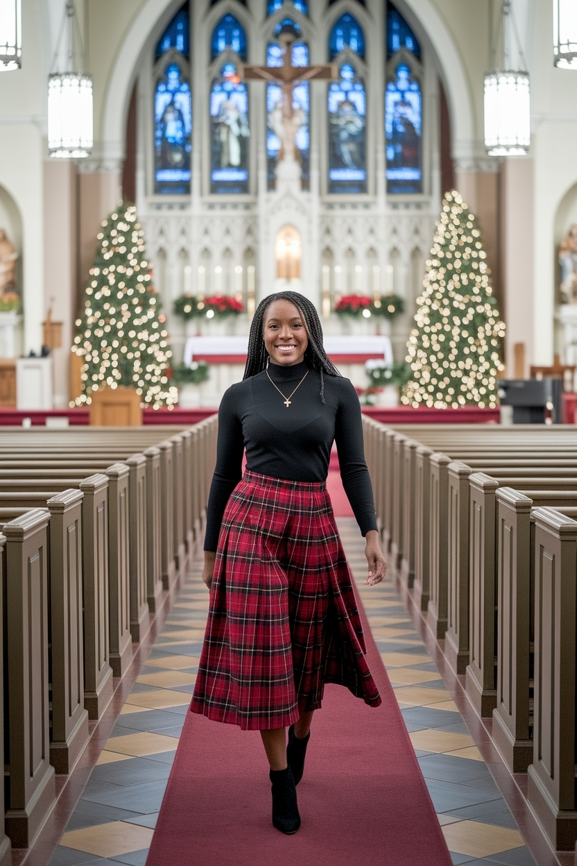 Christmas Church Outfit Black Women: Elegant Selections outfit idea