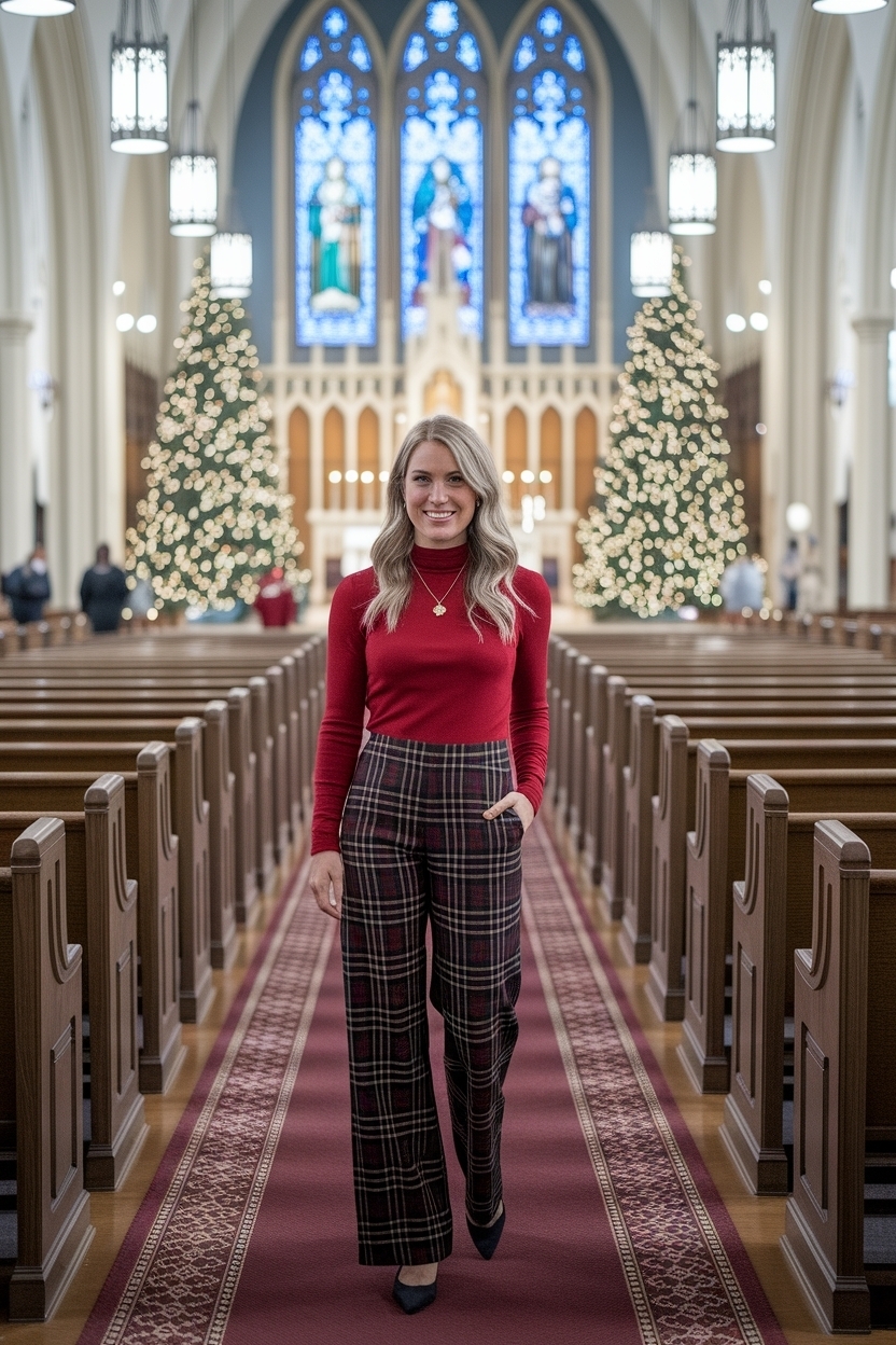 Christmas Church Outfit Women Pants: Style Tips and Ideas outfit idea