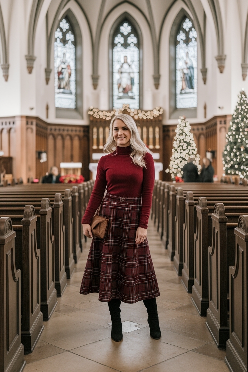 Christmas Outfit Ideas for Women Church Celebrations outfit idea