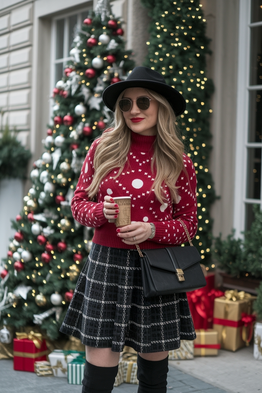 Chic Christmas Outfit Ideas for Women Party Celebrations outfit idea