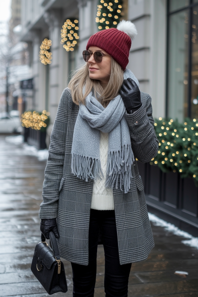 Chic Christmas Party Outfits for Cold Weather outfit idea