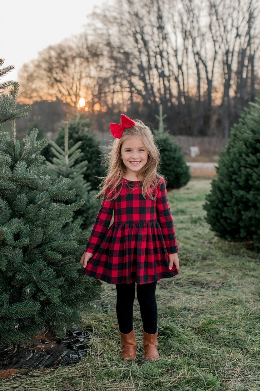 Christmas Tree Farm Photo Shoot Outfits for Cozy Vibes outfit idea