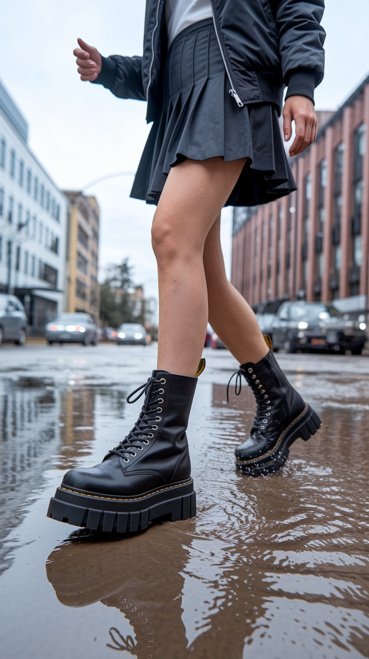 Chunky Platform Boots: The Must-Have Footwear Trend outfit idea