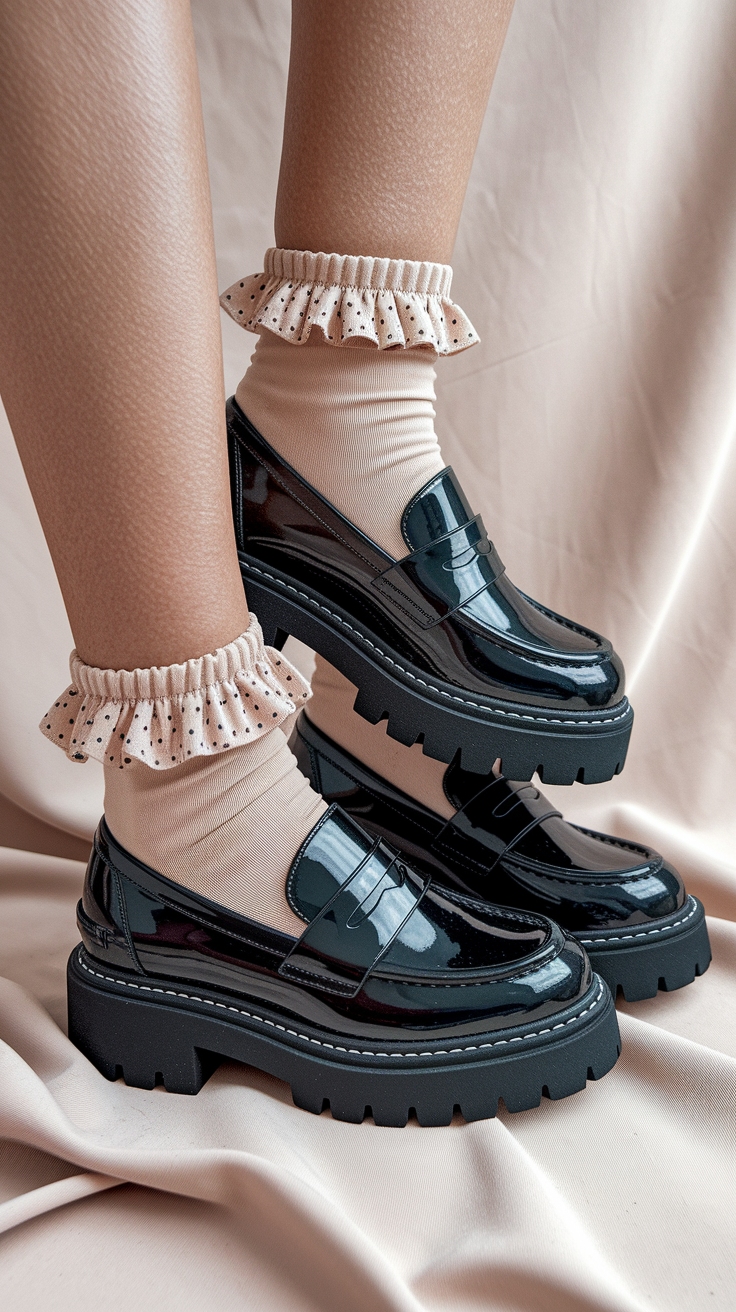 Chunky Platform Loafers for Chic Casual Looks outfit idea