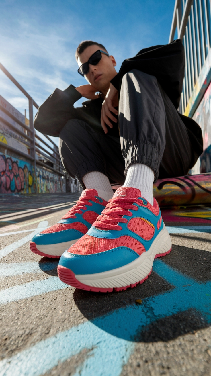 The Rise of Chunky Skate Shoes in Streetwear outfit idea