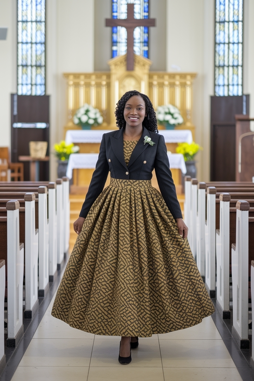 Church Outfit Black Women Ghana: Traditional Meets Modern outfit idea