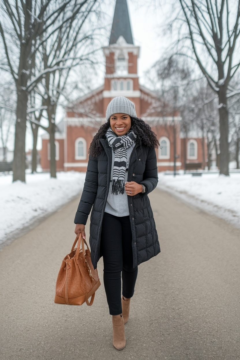 Church Outfit Black Women Winter: Elegant and Warm Options outfit idea