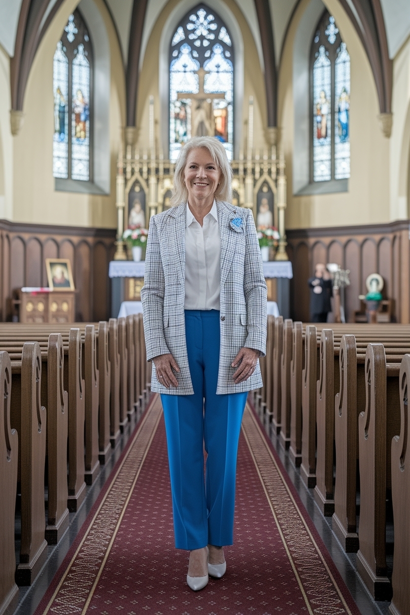 Trendy Church Outfit for Women with Pants for a Modern Look outfit idea