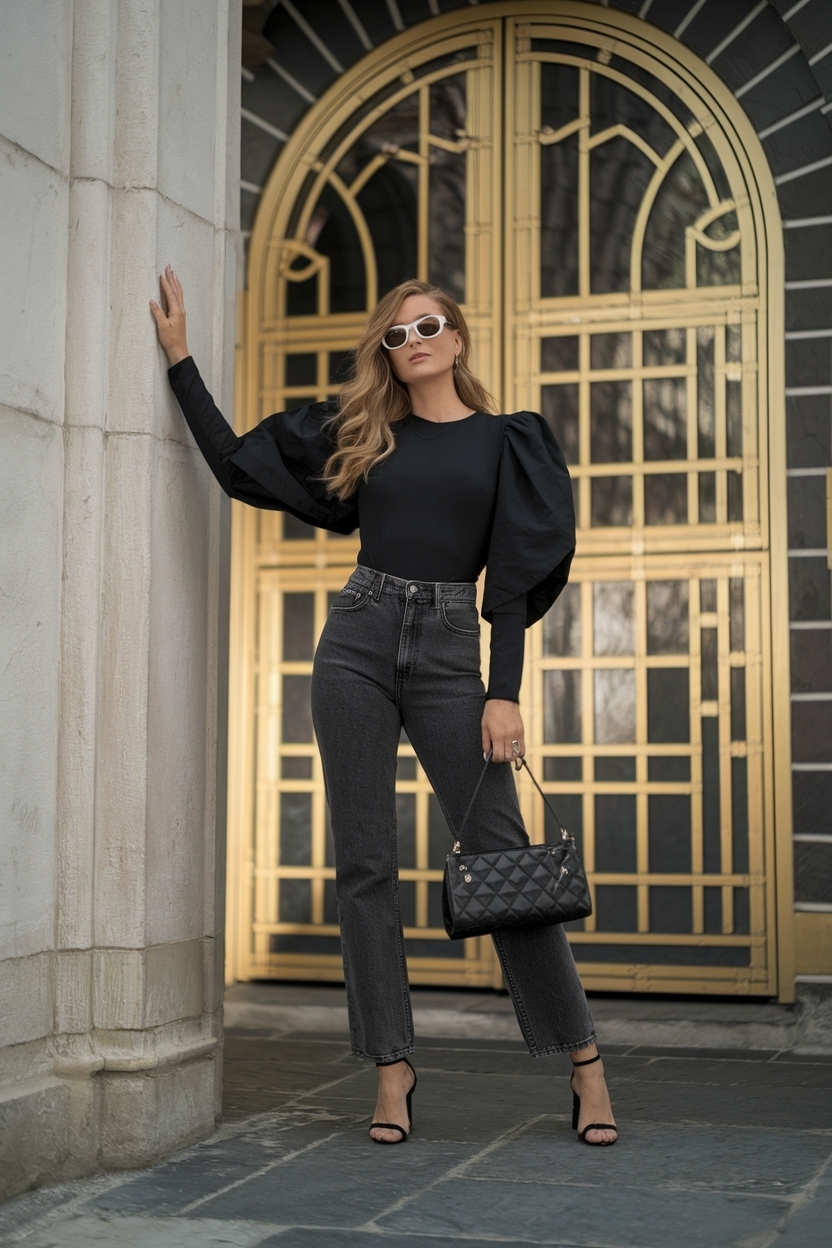 Church Outfit Jeans Black Women: Casual Yet Classy Looks outfit idea