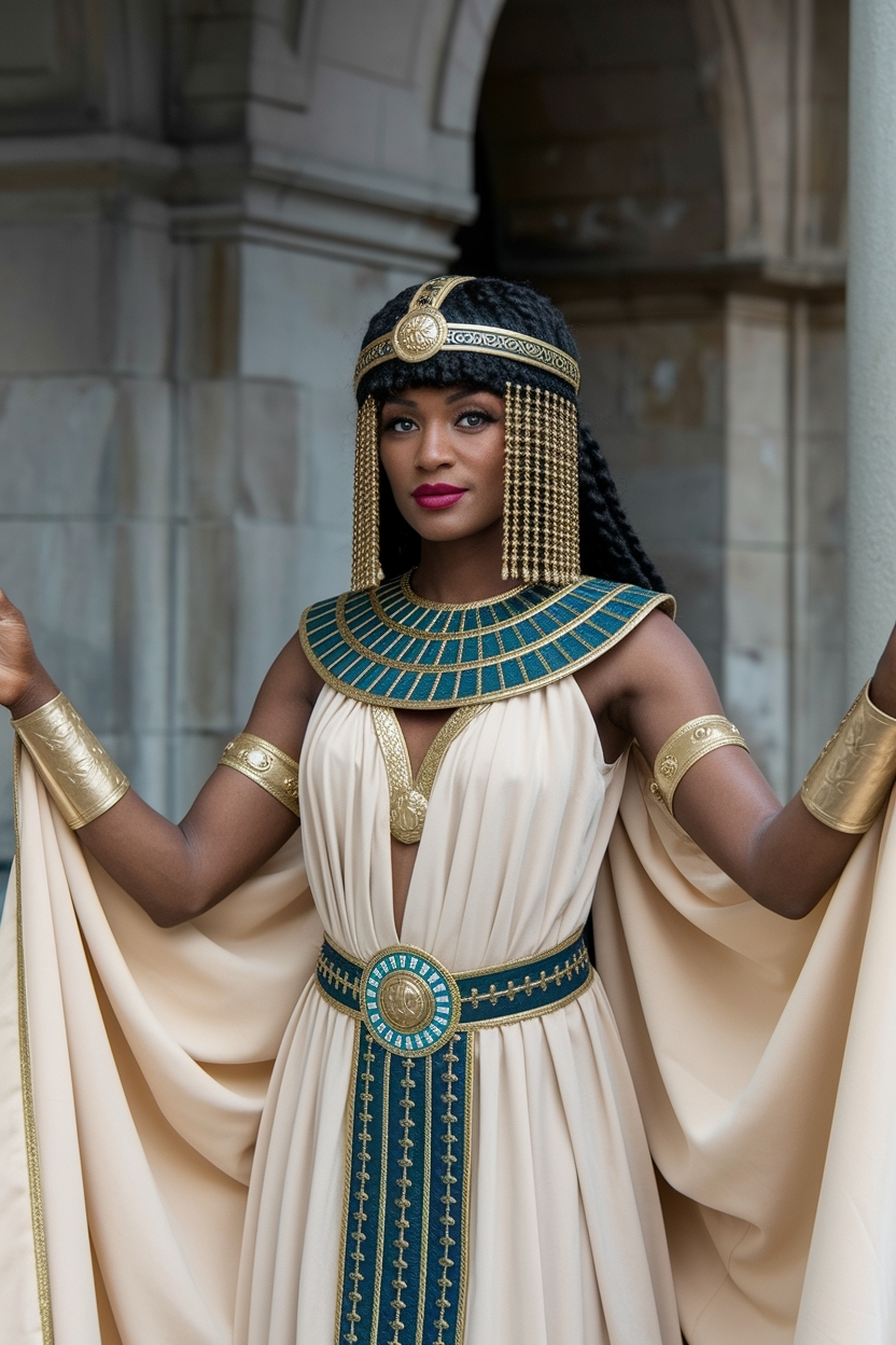 Cleopatra Halloween Costume Ideas for Black Women outfit idea